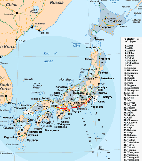 Map Of Japan